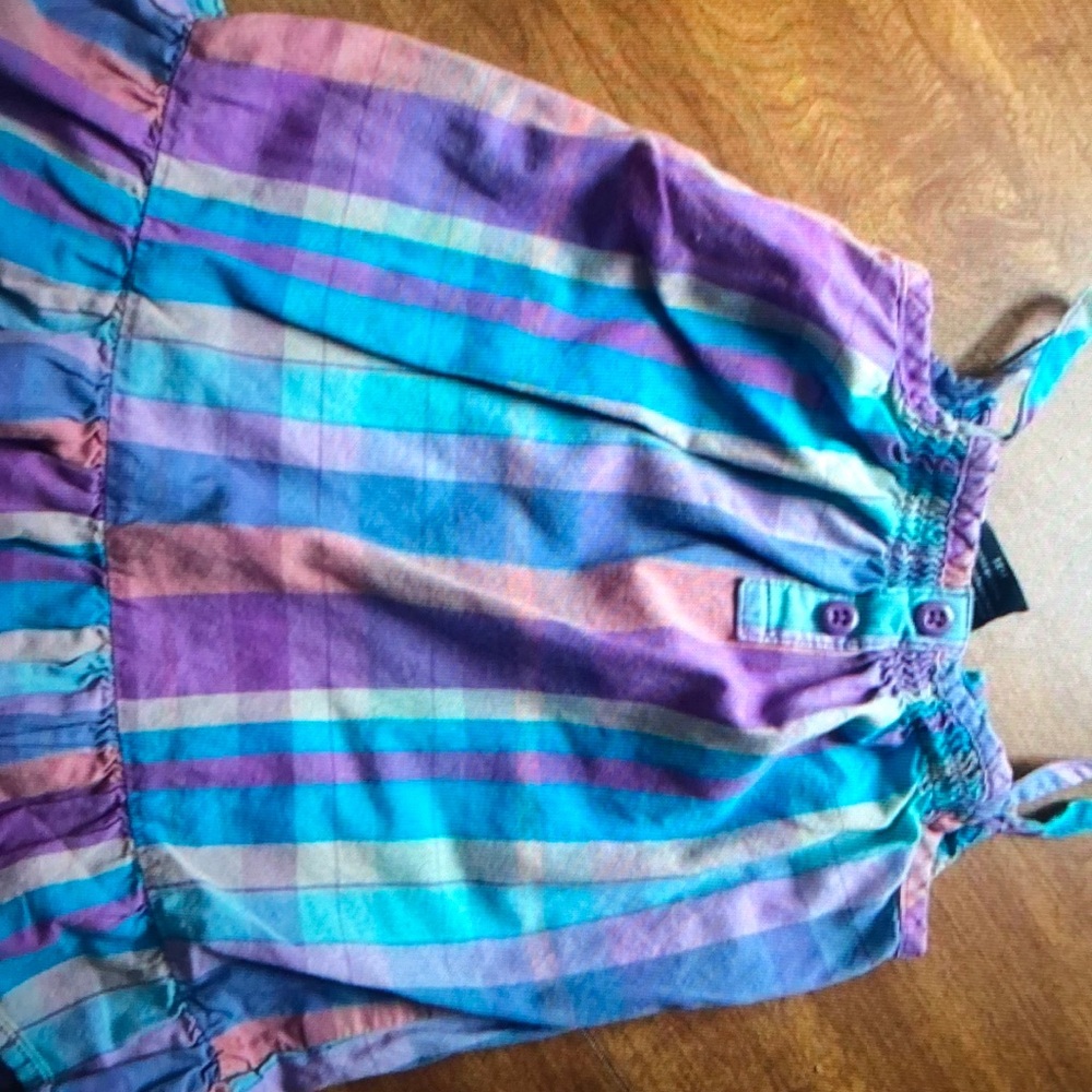 Faded Glory plaid colorful spring dress